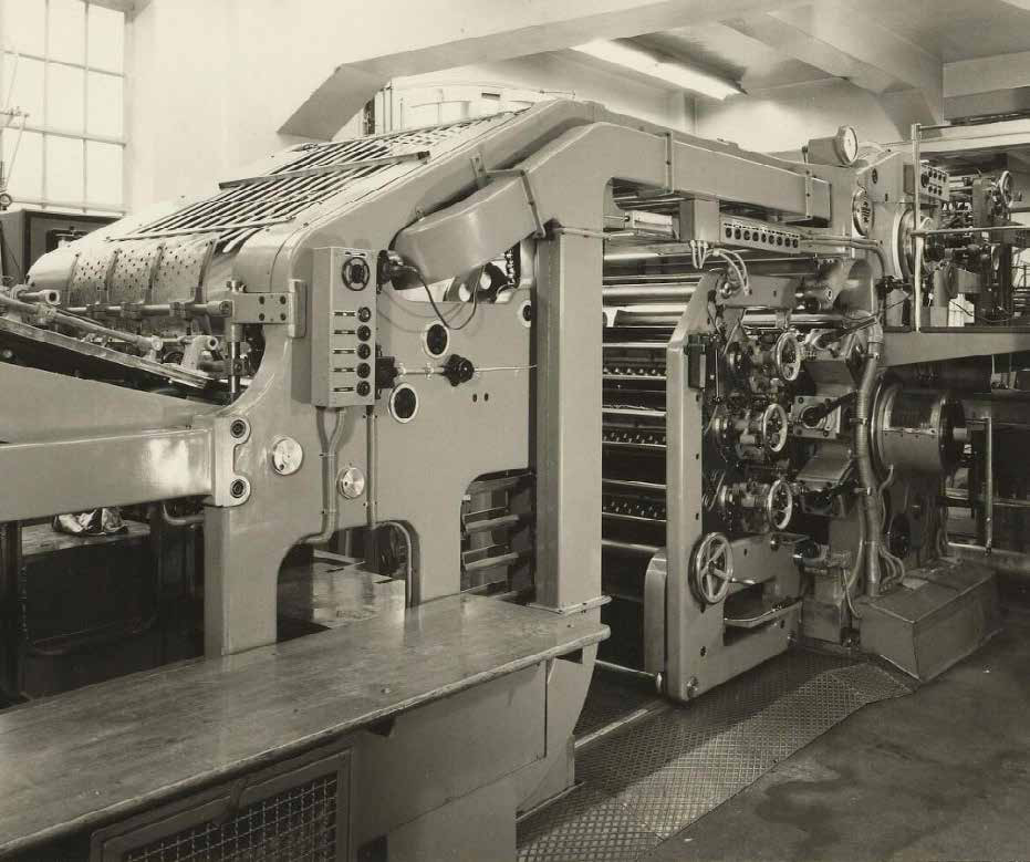 Historic intaglio printing press