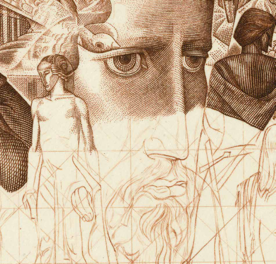 Intaglio engraving — detailed portrait artwork